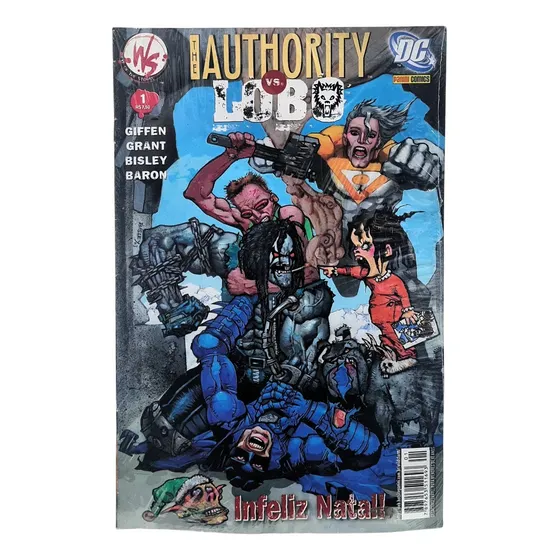 Hq The Authority Vs Lobo Infeliz Natal Lacrado / Dc Comics & Wildstorm Productions - Editora Panini Tk0b
