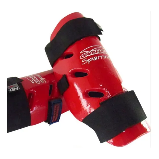 Tibial Protector Granmarc Taekwondo Oficial Itf Artes Marcia Rojo Talle 2