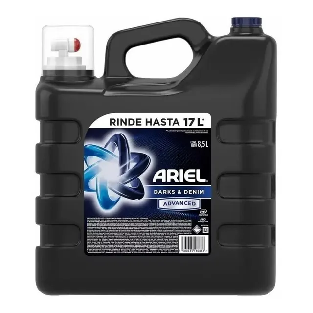 Ariel Detergente Liquido 8.5l Ropa Oscura Advanced Rinde 17l