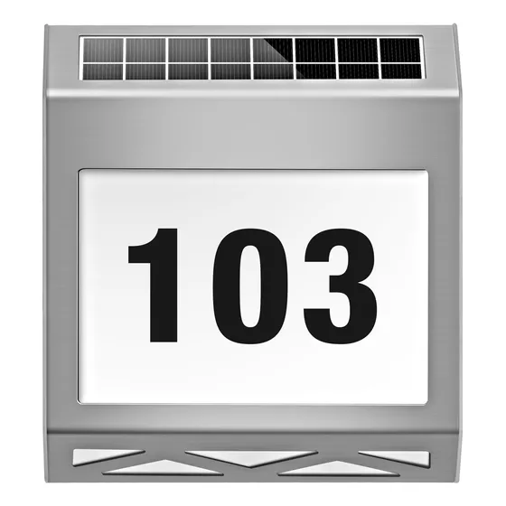 Lampara Solar Para Placa De Numero Exterior M1101