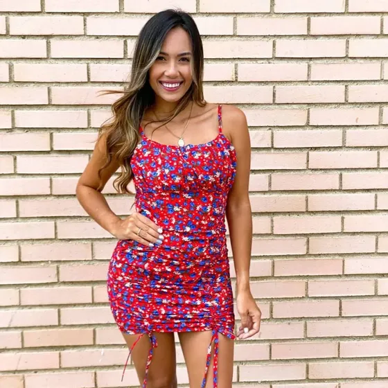 Vestido De Dama Estampado Floreado Arruchado