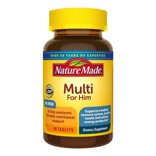 Multivitamínico natural para él sin hierro 90 comprimidos