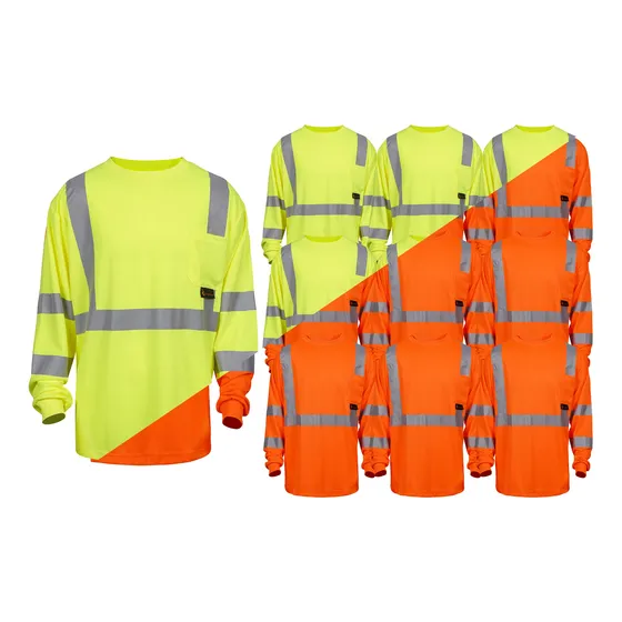 Camiseta Reflectante Manga Larga Alta Visibilidad Que 10 O