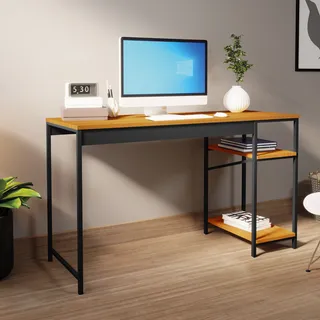 Mesa Escritorio Minimalista Madeira Ferro 118cm X 45cm Mesa Escritorio Minimalista Madeira Ferro 118cm X 45cm