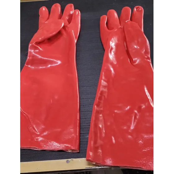 Guantes Rojo Antiacido 18  Somos Tienda