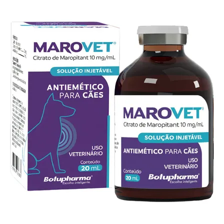 Marovet Antiemético Injetável Para Cães 20mL Botupharma Maropitant