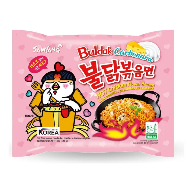 Samyang Buldak Carbonara 140g - Fideos Picantes