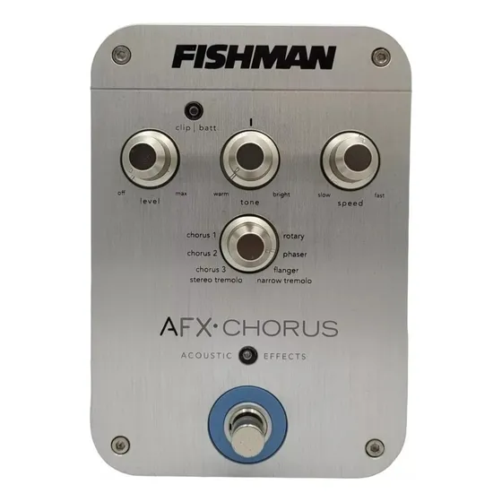 Pedal De Efeito Para Violão Chorus Fishman Afx  
