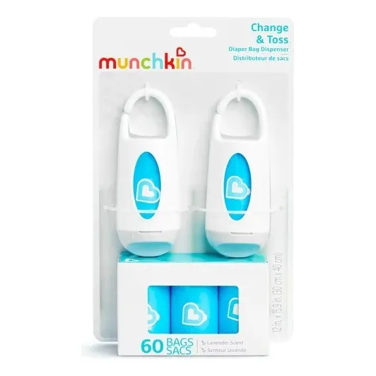 Dispensador Bolsas Para Pañales Munchkin Color Blanco Liso