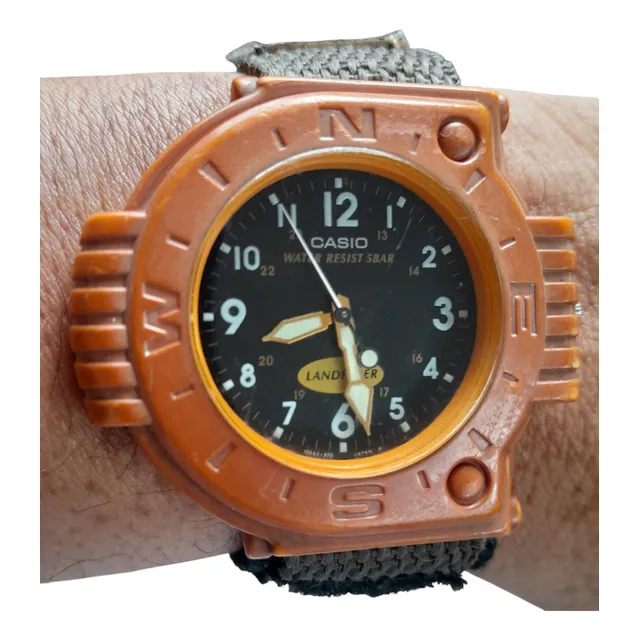 Reloj Casio Landfarer Japan Vintage 1990s Muy Raro Colección