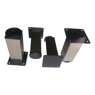 Juego De 4 Patas Cuadradas Niqueladas 12cm P Muebles Cocinas Juego De 4 Patas Cuadradas Niqueladas 12cm P Muebles Cocinas