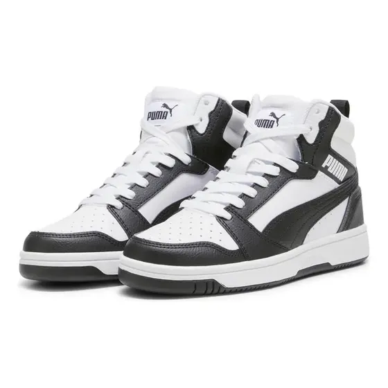 Zapatilla Puma Rebound V6 Mid Jr Negro Joven