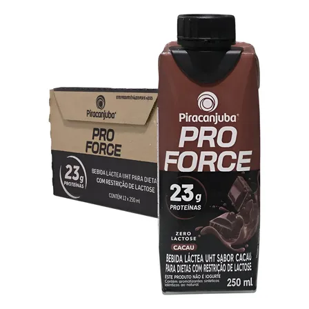 12un Whey Piracanjuba Cacau 23g Proteína Bebida Láctea Caixa