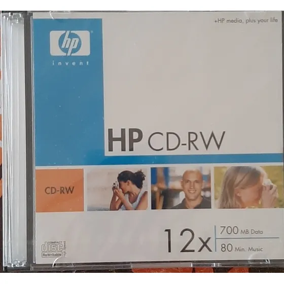 Hp Cd Rw Regrabable 12x80 Min / 700 Mb