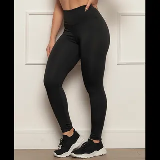 Calça Legging Cintura Alta Tecido Suplex Blackoud Original Calça Legging Cintura Alta Tecido Suplex Blackoud Original