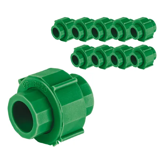 Kit 10 Pzas Tuerca Unión Ppr, Plástica,  1/2 , Foset 45556