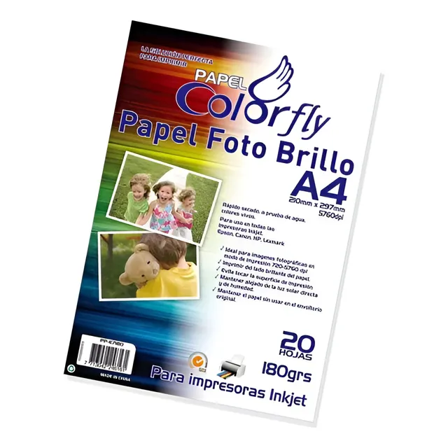 Papel Fotográfico X20 A4 Imprimible 180g - Tecnópolis