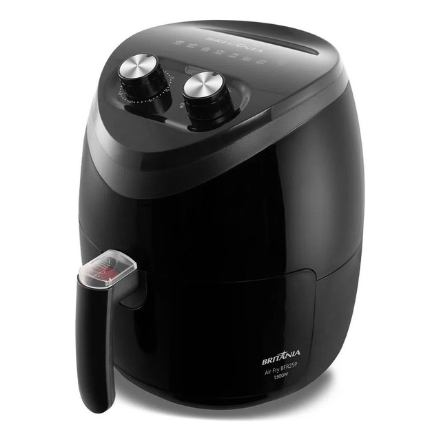 Fritadeira Air Fryer Bfr25p 3,5 Litros Preto Britânia 110v Fritadeira Air Fryer Bfr25p 3,5 Litros Preto Britânia 110v