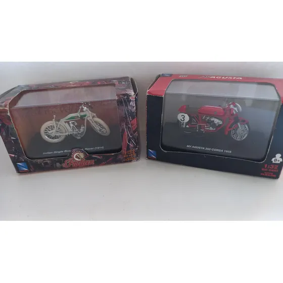 Moto Indian 1914 Y Agusta 1958 De Colección Escala 1:64