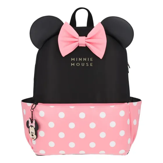 Pañalera Bebé Disney Con Cambiador Minnie Mouse Niña Color Rosa