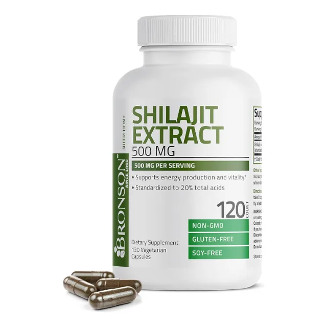 Bronson | Extracto De Shilajit | 500mg | 120 Veg Capsulas