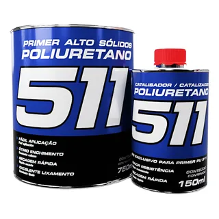 Primer Hs Pu 511 Automotivo Maxi Rubber 900ml C/ Catalisador Primer Hs Pu 511 Automotivo Maxi Rubber 900ml C/ Catalisador