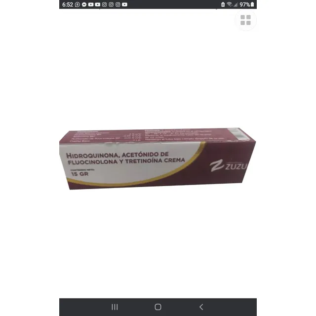 Crema Hidroquinona,acetonido D Fluocinolona Tretinoina 15gra