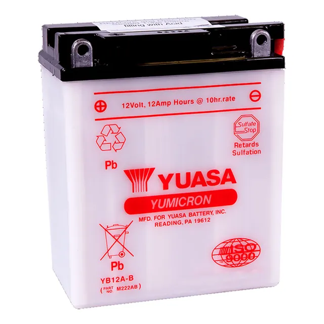 Batería Moto Yuasa Yb12a-b Honda Xl600v Transalp 89/90