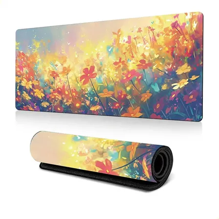 Mouse Pad Gamer Alfombrilla Ratón Flores De Dibujos Animados 800x300x2mm
