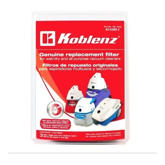 Filtro De Repuesto Koblenz 45-0389-2 Aspiradora 