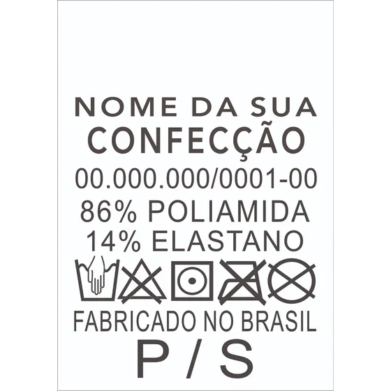 1008 Etiquetas De Composição Em Tnt -  25mmx40mm