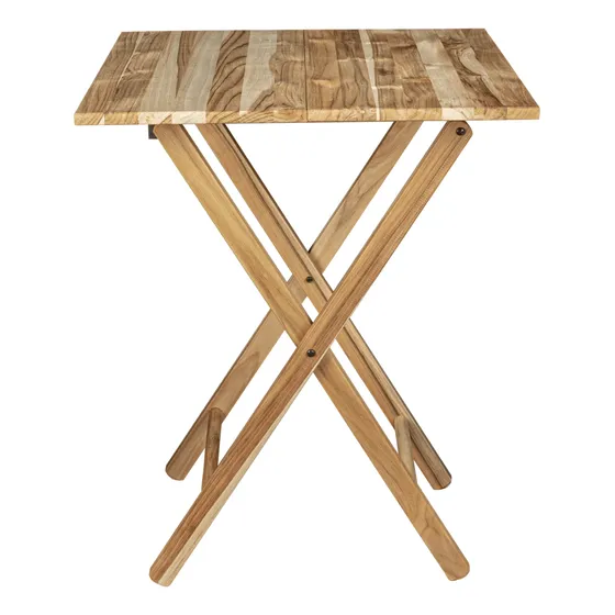 Mesa Plegable Tramontina Lille De Madera Mixta Acabado Natur