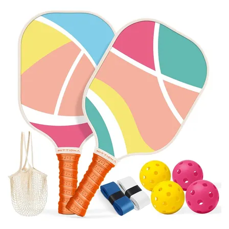 Palas De Pickleball Hittiona Usapa - Juego De 2 Fibra De Vid