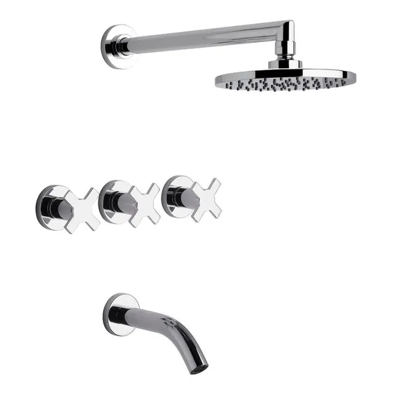 Griferia Baño Fv Alerce 103/d7 Juego Para Bañera Y Ducha