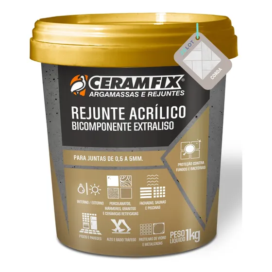 Rejunte Acrílico Ceramfix Corda 1kg