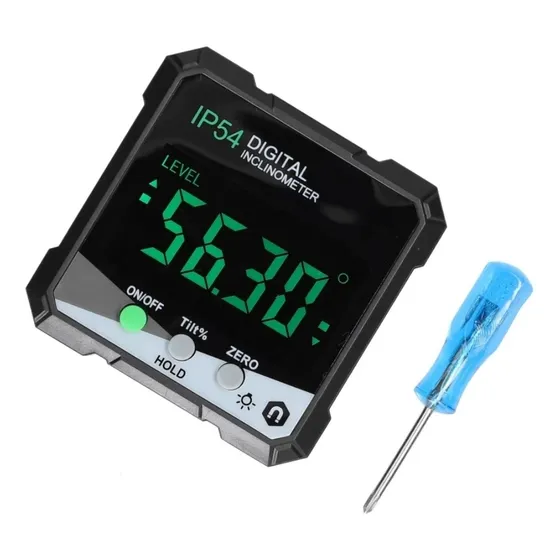 Medidor De Nivel De Ángulo Digital, Inclinómetro 4*90°, Ip54
