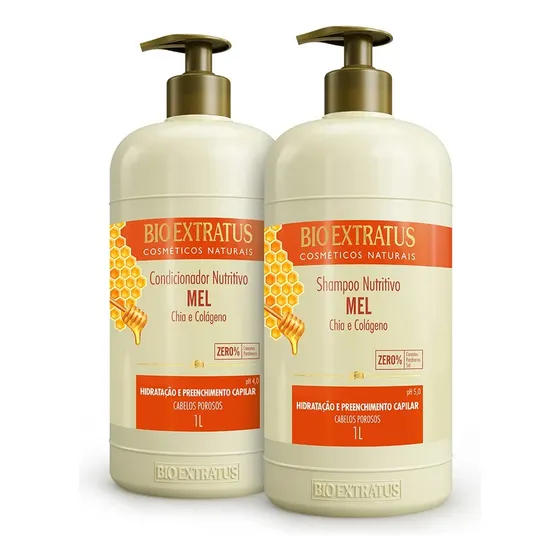 Kit Bio Extratus Mel hidratação de 2000mL 2000g