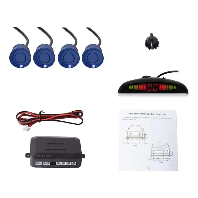 Sensores De Retroceso Distancia Alarma Sonido Visual Sistema