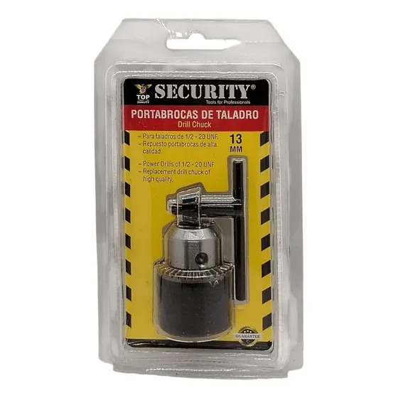 Mandril Porta Broca Para Taladros 1/2 - 13mm, Security.