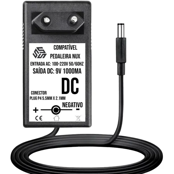 Fonte Pedal Pedaleira Nux 9v 1000ma Compatível