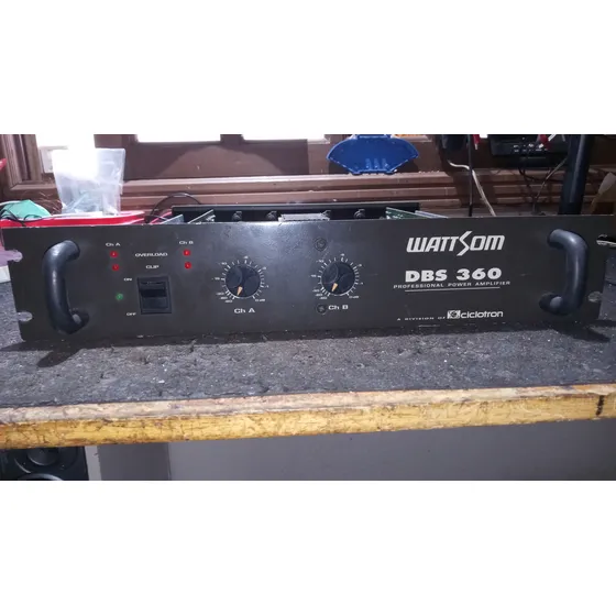 Amplificador Wattsom Dbs360( Ciclotron, Appotek/stanner Preto 100 W