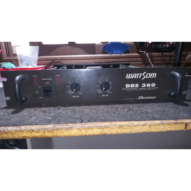 Amplificador Wattsom Dbs360( Ciclotron, Appotek/stanner Preto 100 W