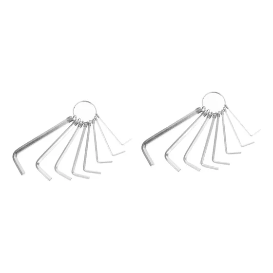 Clispeed Juego 16 Llave Allen Hexagonal Trinquete Inglesa