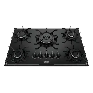 Fogão Cooktop Com Alimentação Gås - Itatiaia 5 Bocas Tripla Chama Cor Preto - 5 Queimadores Fogão Cooktop Com Alimentação Gås - Itatiaia 5 Bocas Tripla Chama Cor Preto - 5 Queimadores