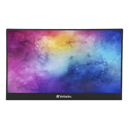 Monitor touch 15.6" Verbatim Monitor Portátil LED Full HDM Metalico USB-C HDMI Android Windows negro