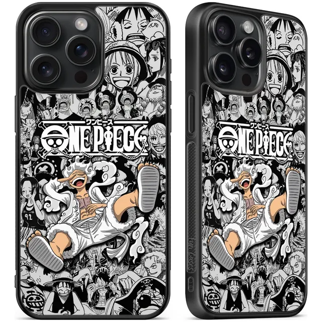 Funda One Piece Monkey D. Luffy Gear 5 Zoro Nami Robin Law Negro Iphone 7