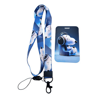 Portagafete Credencial Con Lanyard Snoopy Charlie Brown Portagafete Credencial Con Lanyard Snoopy Charlie Brown