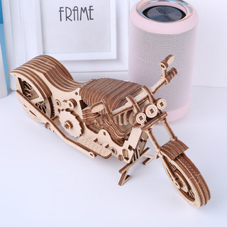 Motocicleta 3d De Madera Diy Uguter Versión Inglesa Motocicleta 3d De Madera Diy Uguter Versión Inglesa