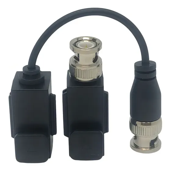 Balun Par Hikvision Camaras Hasta 5mp Tvi Cvi Ahd Cvbs Cctv Color Negro