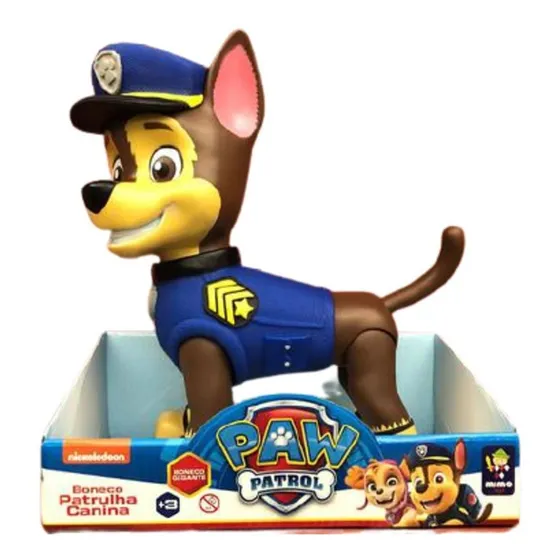 Boneco Patrulha Canina Chase Gigante 45cm - Mimo Ref. 0960